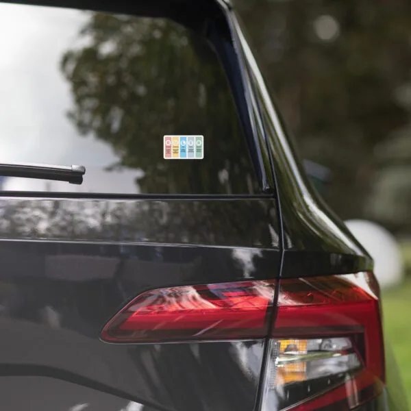 RULER Bubble-Free Stickers | Durable Vinyl