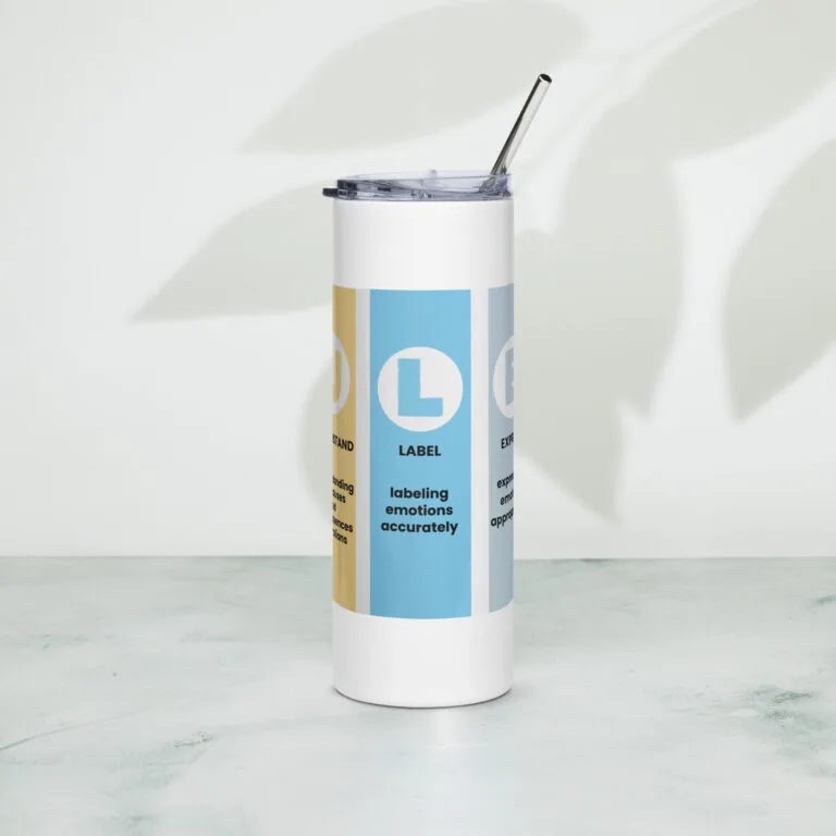 RULER Stainless Steel Tumbler – with Metal Straw