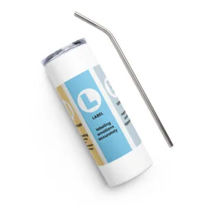 RULER Stainless Steel Tumbler – with Metal Straw - Image 5