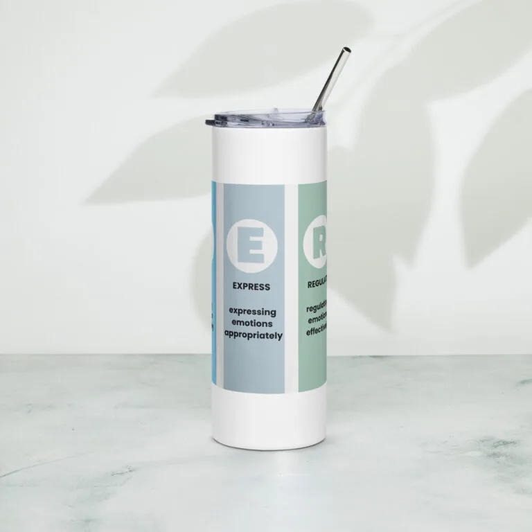 RULER Stainless Steel Tumbler – with Metal Straw