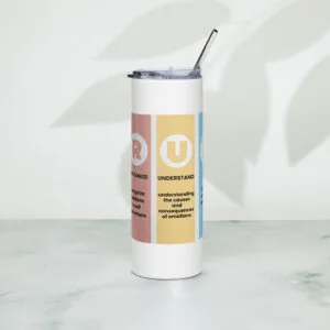 RULER Stainless Steel Tumbler – with Metal Straw - Image 3