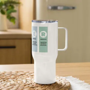 RULER Travel mug with a handle