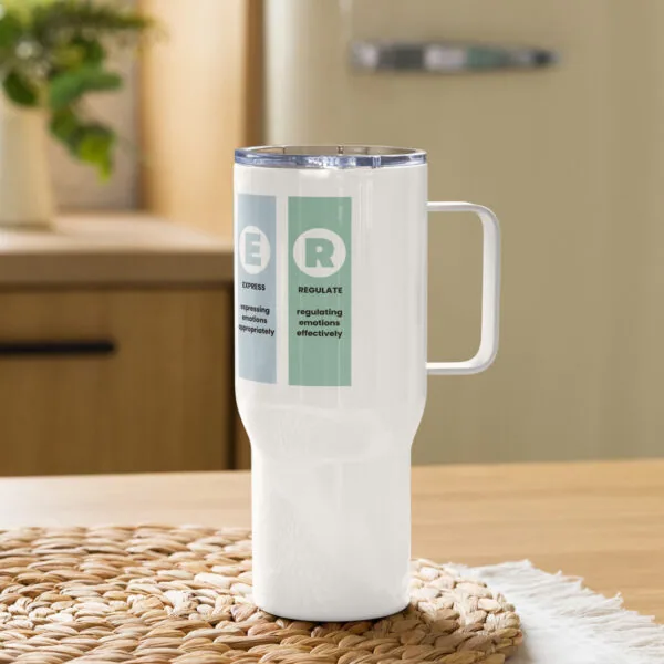 RULER Travel mug with a handle