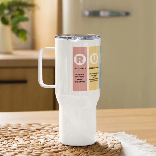 RULER Travel mug with a handle