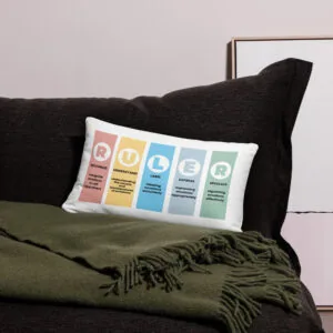 The RULER Decorative Throw Pillow with Washable Cover - Image 5