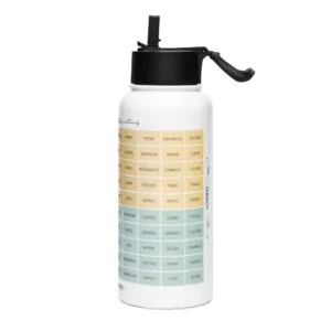 Stainless Steel Water Bottle – with Straw Lid & Handle - Image 4