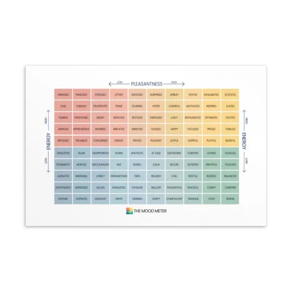 The Mood Meter Standard Postcard – 4×6 Matte Cardstock for Gifts & Notes