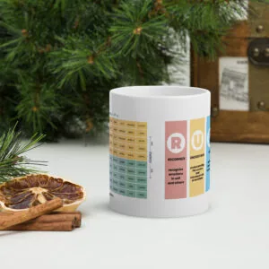The Mood Meter & RULER White Glossy Ceramic Mug - Image 5
