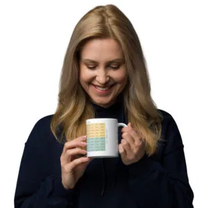 Mug Blanc Brillant du Mood Meter – Édition Française - Image 6