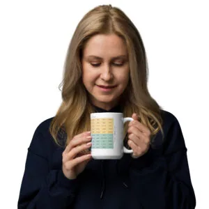 Mug Blanc Brillant du Mood Meter – Édition Française - Image 8