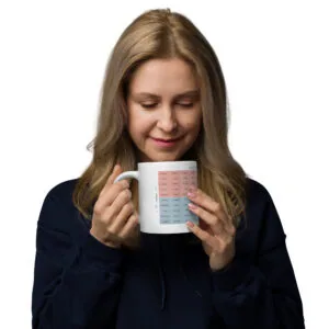 Mug Blanc Brillant du Mood Meter – Édition Française - Image 9
