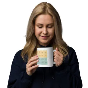 Mug Blanc Brillant du Mood Meter – Édition Française - Image 4